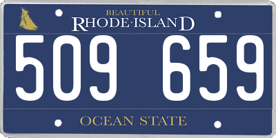 RI license plate 509659