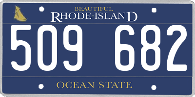 RI license plate 509682