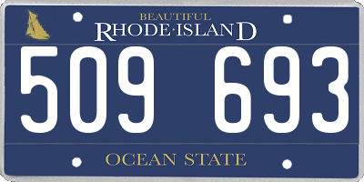 RI license plate 509693