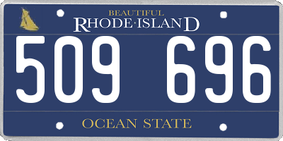 RI license plate 509696