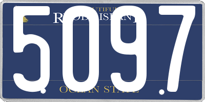 RI license plate 5097