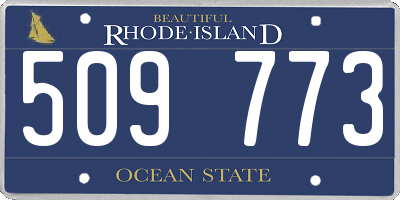 RI license plate 509773