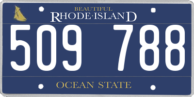RI license plate 509788