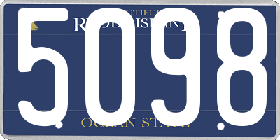 RI license plate 5098