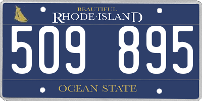 RI license plate 509895