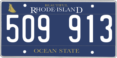 RI license plate 509913