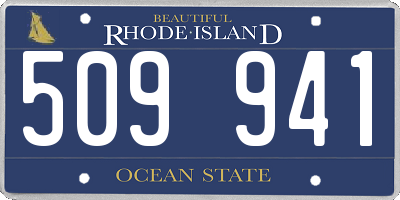 RI license plate 509941