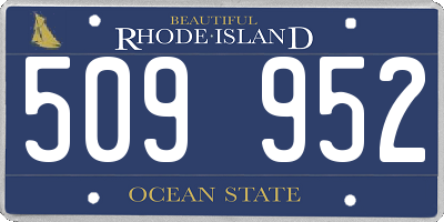 RI license plate 509952
