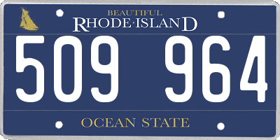 RI license plate 509964
