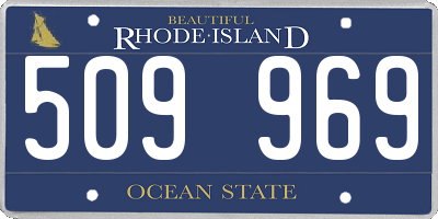 RI license plate 509969