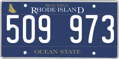 RI license plate 509973