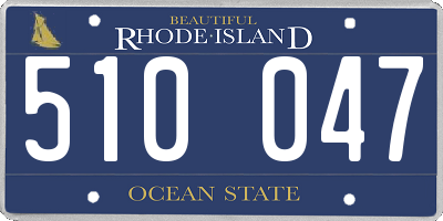 RI license plate 510047