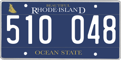 RI license plate 510048