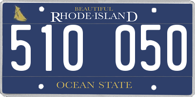 RI license plate 510050