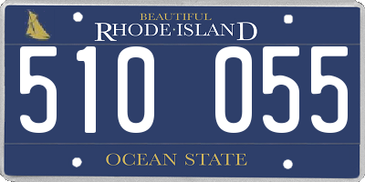 RI license plate 510055