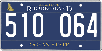 RI license plate 510064