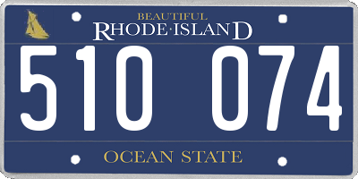 RI license plate 510074