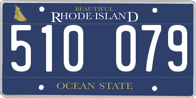 RI license plate 510079