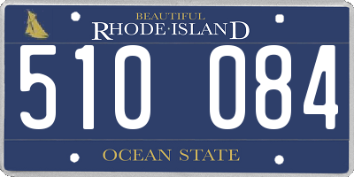 RI license plate 510084