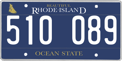 RI license plate 510089