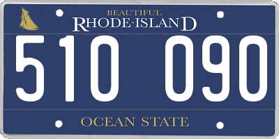 RI license plate 510090