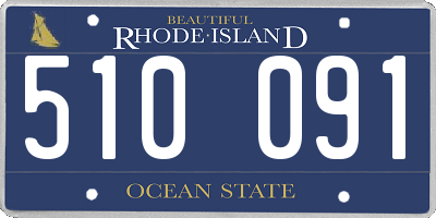 RI license plate 510091