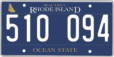 RI license plate 510094