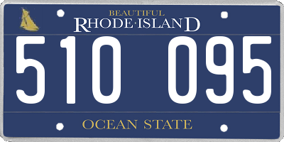 RI license plate 510095