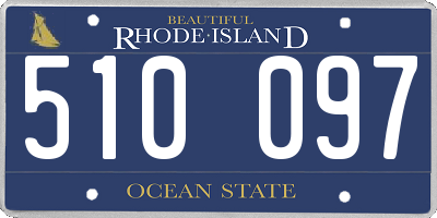 RI license plate 510097