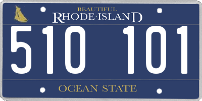 RI license plate 510101