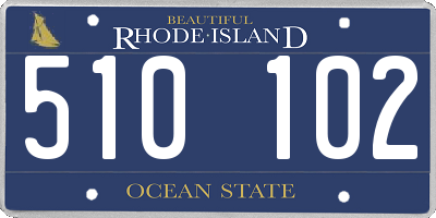 RI license plate 510102