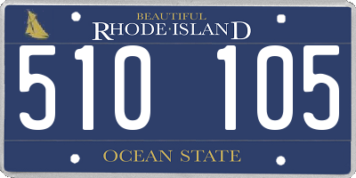 RI license plate 510105