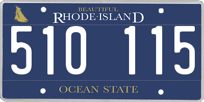 RI license plate 510115