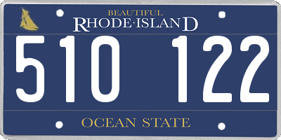 RI license plate 510122