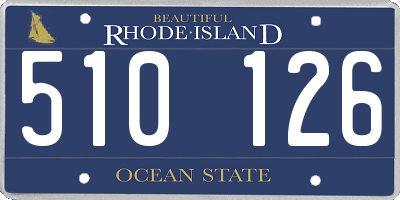 RI license plate 510126