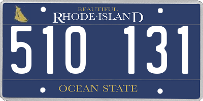 RI license plate 510131