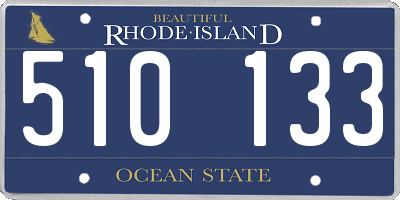 RI license plate 510133
