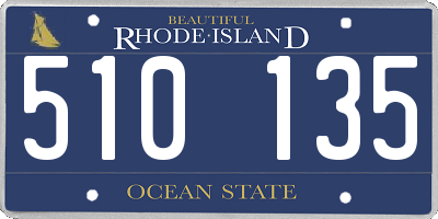 RI license plate 510135