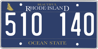 RI license plate 510140