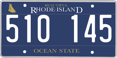 RI license plate 510145