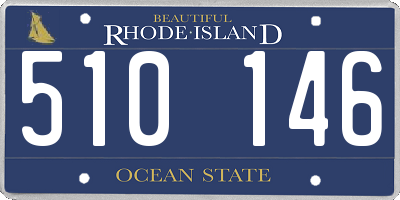 RI license plate 510146