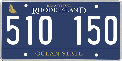 RI license plate 510150