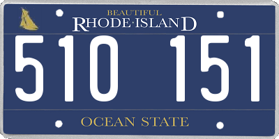 RI license plate 510151