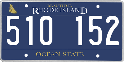RI license plate 510152