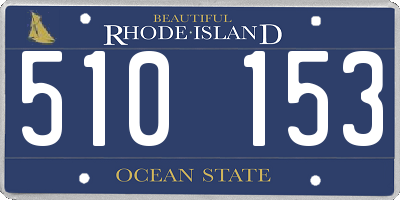 RI license plate 510153