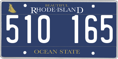 RI license plate 510165
