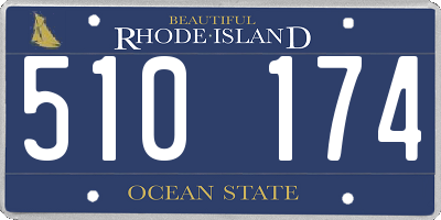 RI license plate 510174