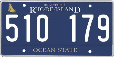 RI license plate 510179