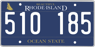 RI license plate 510185