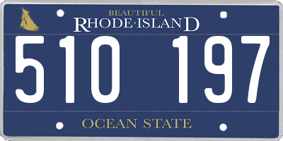 RI license plate 510197